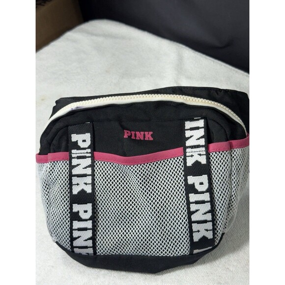 Vtg Pink Fanny Pack Multi Exterior/interior Pockets Adj Bet Up 44” Sz 12X8.5X3 - Picture 7 of 7